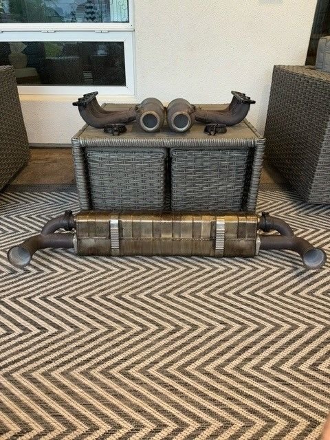 Engine - Exhaust - 997 gt3 exhaust set up: oem headers, bypass pipes, oem center, sharkwerks tips - Used - Gilbert, AZ 85234, United States