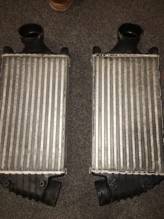 Intercoolers after cleaning