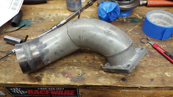 I have modded this for a 3 inch V band
But since I have built a complete new downpipe for my new turbo

 so you will need the flange available on Lindsey's website are you can mod it for the V band

It is ceramic coated the hard part is done all you need to do this figure out the connection to your exhaust

$175 shipped conus
Gpr8er @gmail.com 
First one to pay gets it