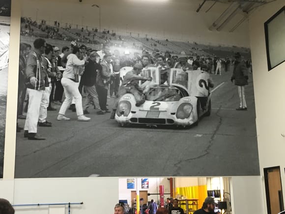 Same car at 1970 24h Daytona.  Rocks and debris would shoot thru the front of the car and hit the drivers legs.