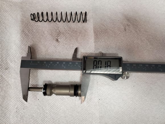 Measure the length of the MC piston that came out 