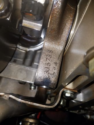 Found serial number on crank