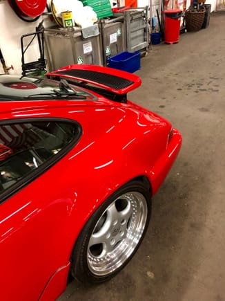 Did a full three step paint correction on a friends guards red 964. That is a stunning color when done