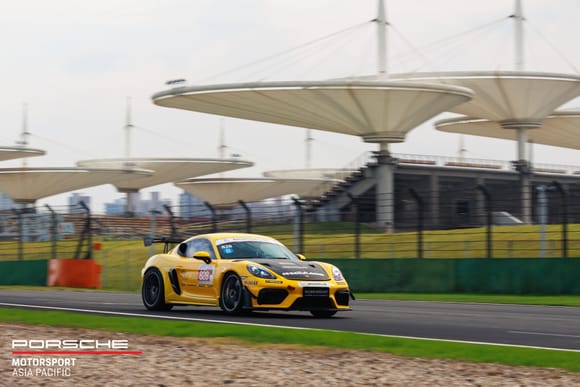 SilverRocket GT4RS testing on Shanghai F1 Circuit. 