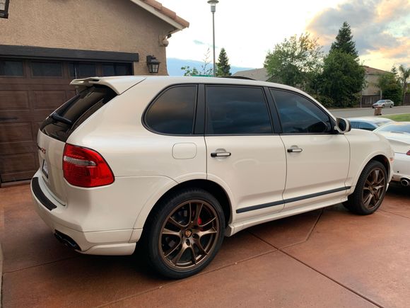 Tinted rear windows 20% over stock 20%
Windshield tinted at 35%