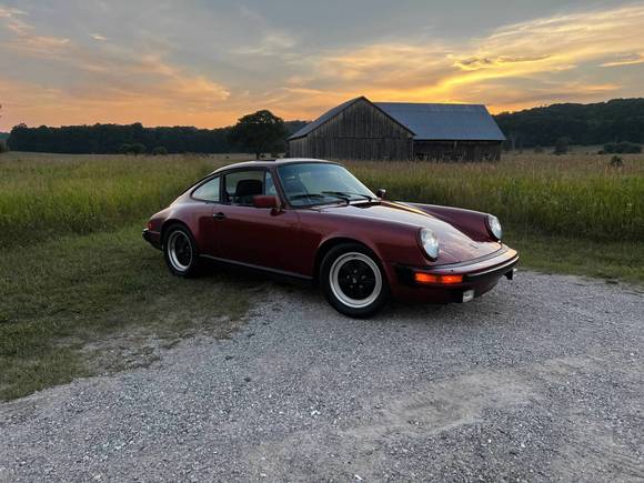 My 1982 911 SC at sunset. 