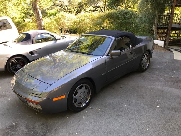 1990 944 S2 Cabriolet Seal Gray/Black 124k mi