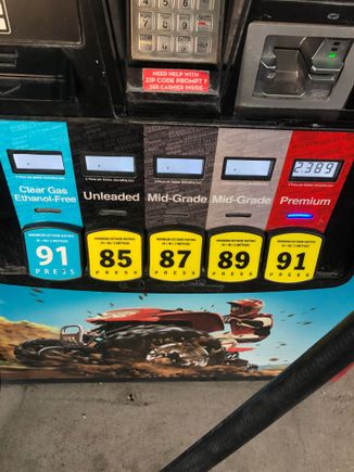 Never seen this many options at a pump. 