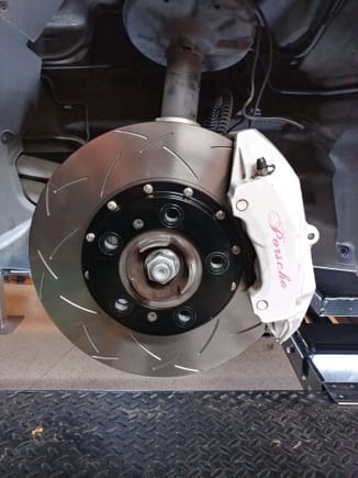 dba 2-piece slotted rotor on wife's 997.1 c2s