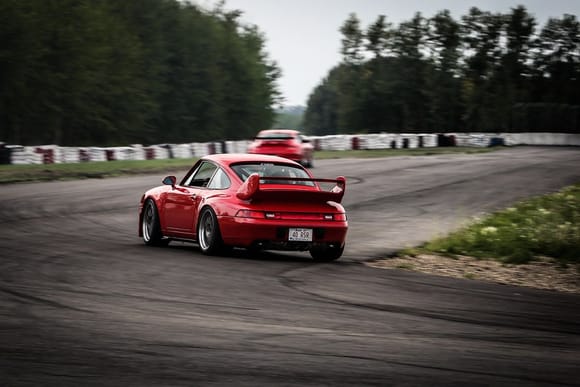 Turn 2 at Castrol Raceway in Edmonton chasing a Track Modded GT3