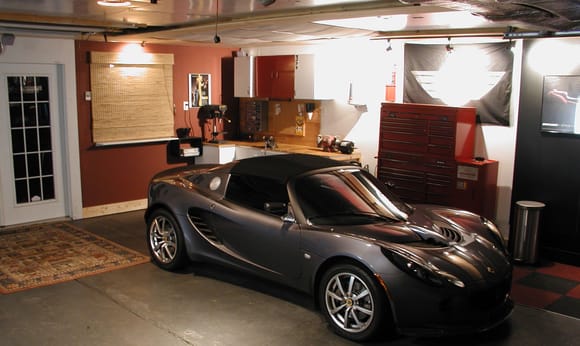 Still have the Elise.  Will have to add some images with the Porsches someday when the expansion is completed.