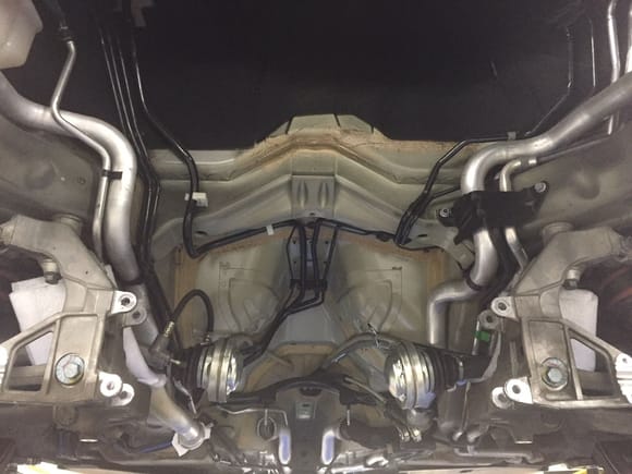 Coolant lines fixed by Sharkwerks.   Super clean underside on this GT3