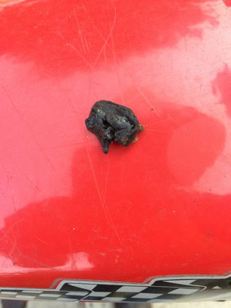 This was clogging the fuel line at the exit of the fuel tank