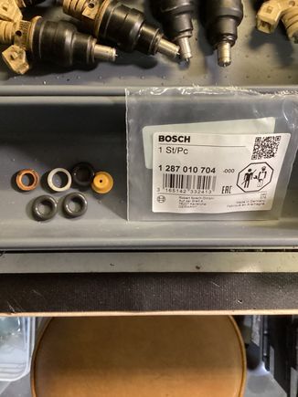 You can see the original orange spacer