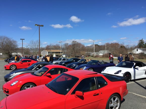 A good turnout with over 40 cars