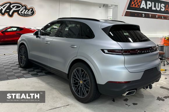 2024 Dolomite Silver Cayenne protected with XPEL STEALTH PPF