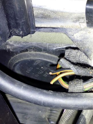 appears the wire was cut. The top left is the windshield sprayer and the clip is missing.