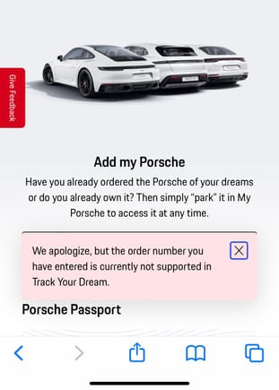 And this is the  result on myPorsche.com. On my previous 992.1 TYD was all but worthless. 