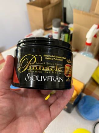 Pinnacle Souveran - not cheap, but a superior level of shine in my experience. Liquid like finish. Easy to apply and remove. 