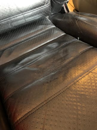 Leather repair on driver seat 