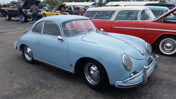 1959 356A at today's Memorial Day car show.  Casper WY. May 24, 2015.