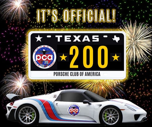 It's OFFICIAL...TEXAS is NOW 1 of only 5 states to have a PCA license plate!!! Check out our website for updates on it's released date; http://mav.pca.org/txpcaplates/