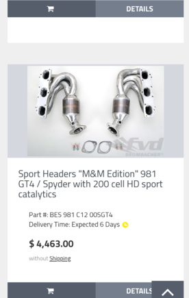 200 cell cat M&M Edition Sport Headers