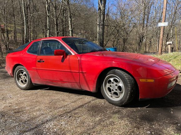 Note passenger door is slightly different color.  Picture is from purchase of car.