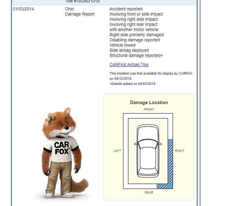 Car Frame Damage and Other Structural Damage - CARFAX