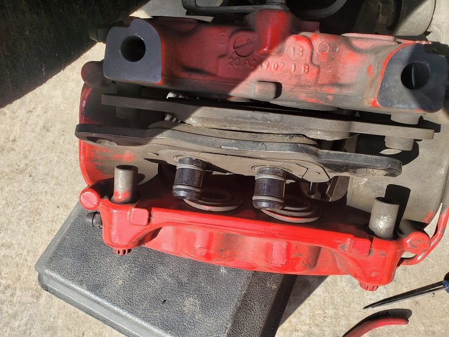 Caliper Pistons Stuck to Brake Pads Rennlist Porsche Discussion Forums