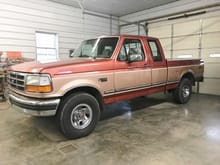 My 94 F150. I am currently swapping the 5.0 for a 5.8. I have patch panels for the rust. I like the color combo on it. 