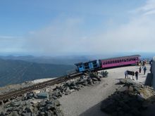 Incline railway at the top of Mt Washington