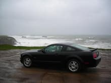 My 2005 Mustang GT off California Highway 1 (~Point Arena)
