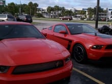 My Cali next to a Boss 302 by my house.