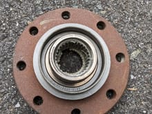 Back of differential flange