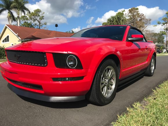 Smoked headlights and corner lamps