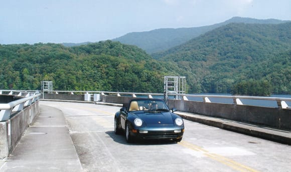 Top of the Fontana Dam near Tail of the Dragon