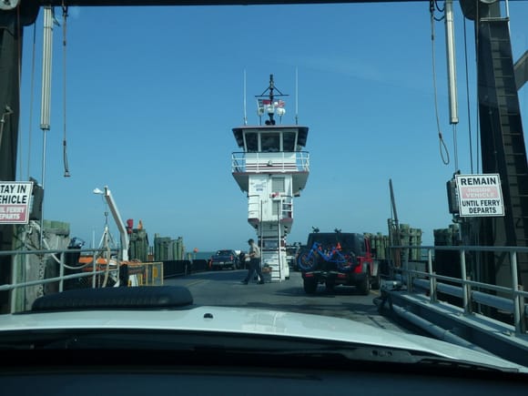 The 1 hour ferry to Ocracoke Island