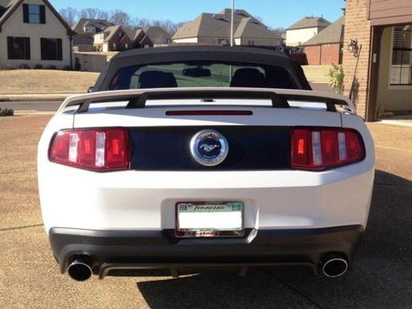 Little Borla Stinger S-Type Axle back exhaust going on there...