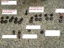 Bolts locations head area