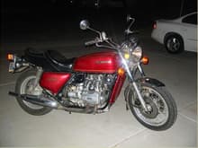 1976 GL1000.  Not quite a Volvo.  It sat in a garage for 18 years before I got it......

....well now she's sitting in my garage waiting for the ultimate restore.