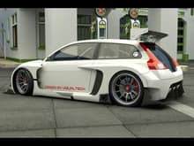 2009 Volvo C30 Racer from Vizualtech Design Rear And Side 1920x1440