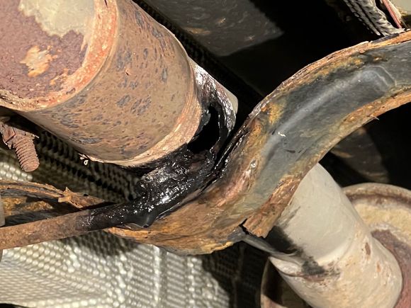 Hole in the exhaust