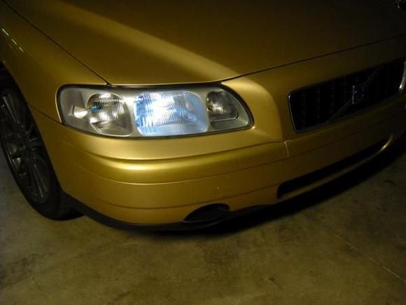 euro headlight conversion, removed reflectors, moved parking light to low beam housing