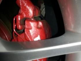 Calipers painted to match front