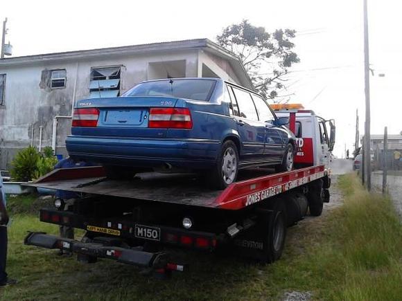 Thursday, February 26th, 2015. The day I bought Mrs Fjord. Sold to me by a Reverend who probably wanted to make room for more cars. The same day I bought the car, I brought the tow truck and delivered it right to my doorstep. (such was my excitement at buying this car)