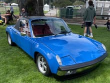 A Patrick Motorsports freshly built 914-6 GT clone.  Extremely nice car and James Patrick and a couple of his employees were present for the show.  He brought 2 911's and this 914.  