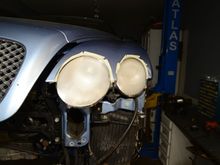 After sanding the lenses looks REALLY hazy. No worries though. After applying rubbing and polishing compounds, the lenses will look like new again