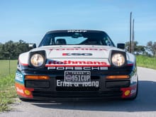 Front of car with working headlights (I spent $6K alone to restore the headlamp operation as they were stripped out of the car for racing).