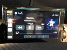 CarPlay displaying album artwork from Apple Music